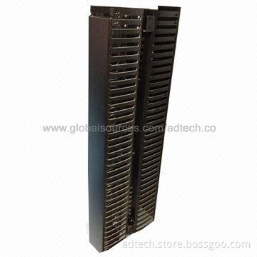Vertical cable management, double-sided plastic, 20U